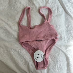 Hunza Pink bathing suits